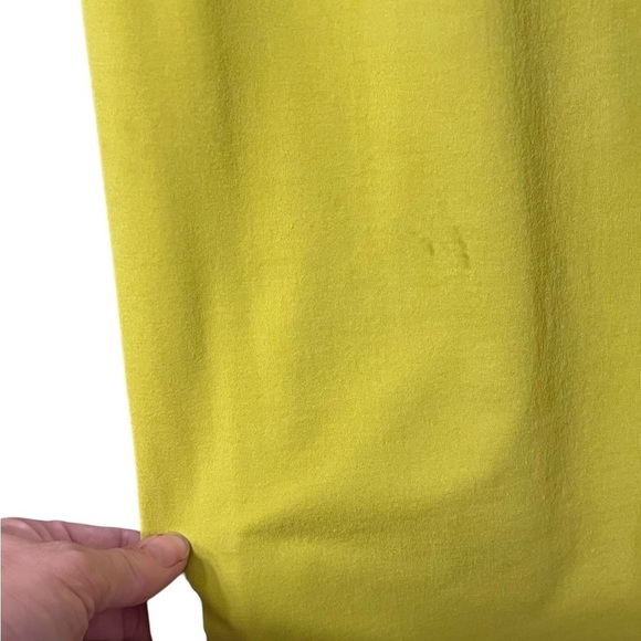 MaxMara chartreuse cowl neck sleeveless midi dress - Picture 10 of 12